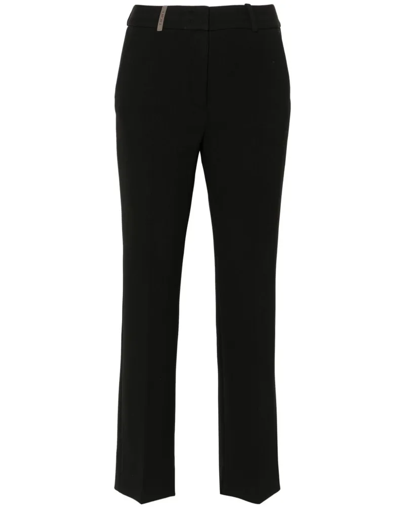 Peserico Hose mit Bügelfalten - Schwarz Schwarz