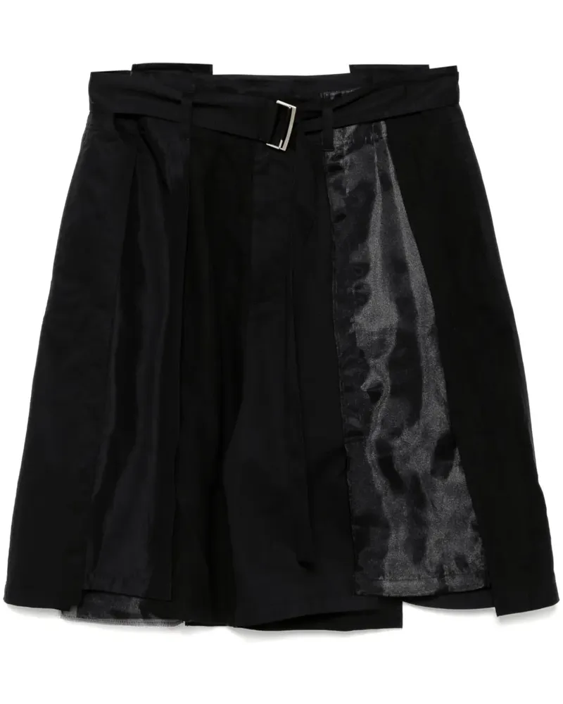 SONGZIO Asymmetrische Shorts - Schwarz Schwarz