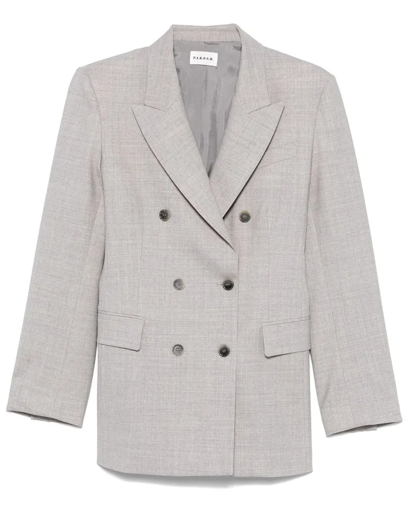 P.A.R.O.S.H. P.A.R.O H. Doppelreihiger Blazer - Grau Grau