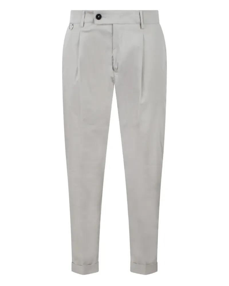 Low Brand Hose mit Bundfalten - Grau Grau