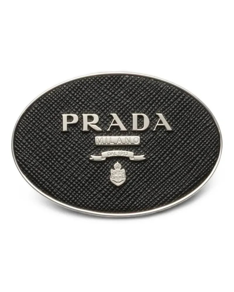 Prada Saffiano Gürtelschnalle - Custom Belts - Schwarz Schwarz