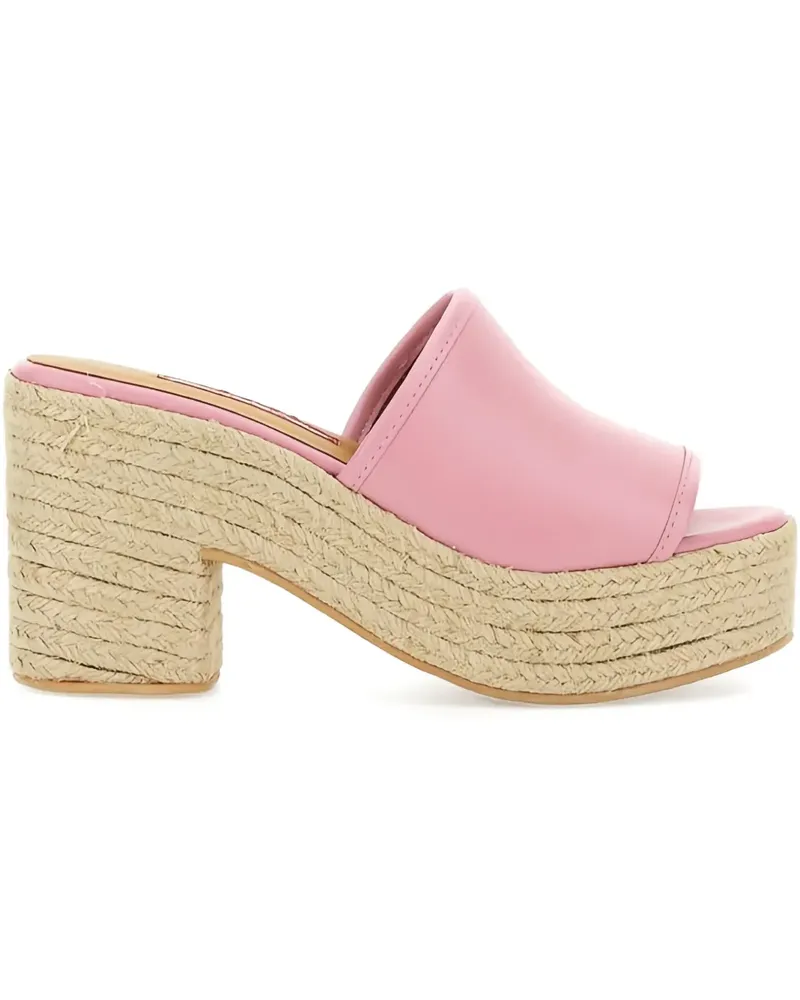 Moschino espadrille platform sandals - Rosa Rosa