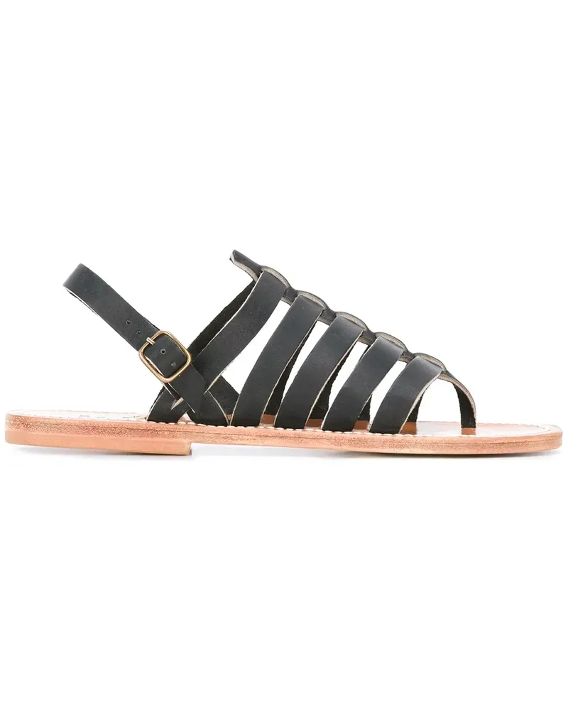 K.Jacques  Homer' Römersandalen - Schwarz Schwarz