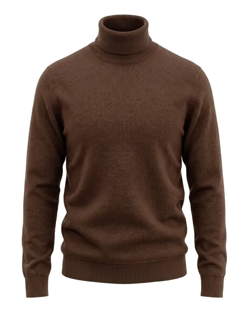 Drumohr  roll-neck wool sweater - Braun Braun