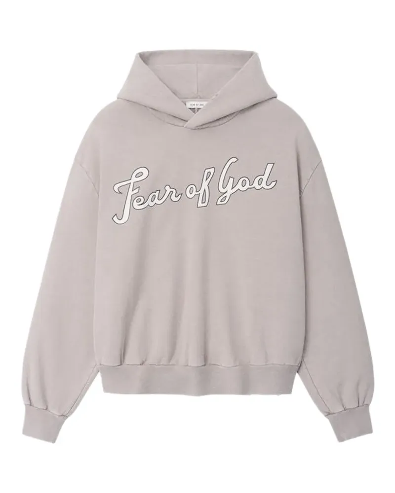 Fear of God logo-print hoodie - Nude Nude