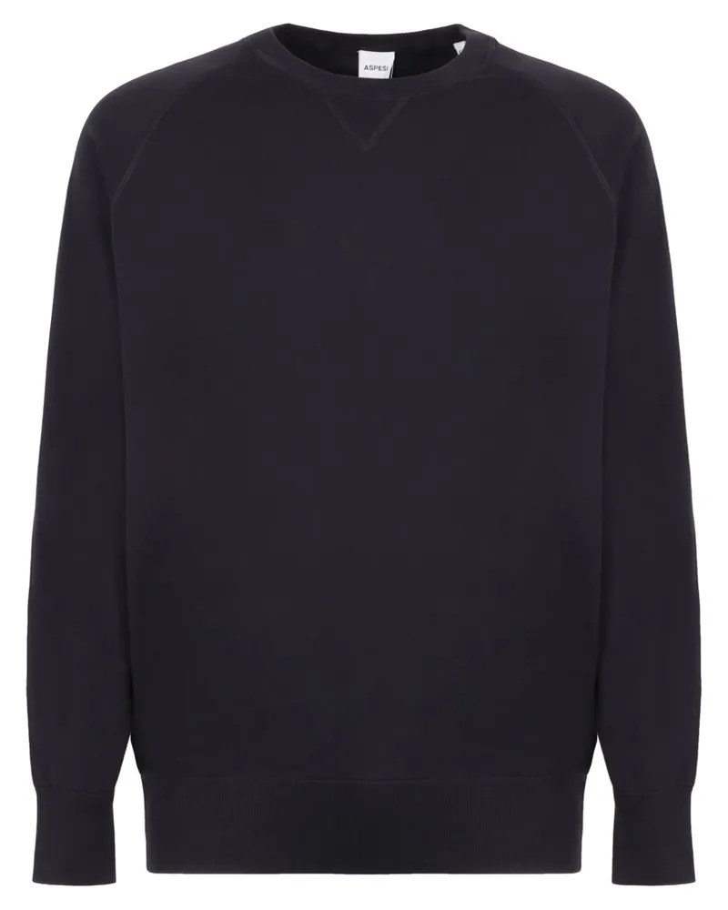 ASPESI Sweatshirt mit Raglanärmeln - Blau Blau