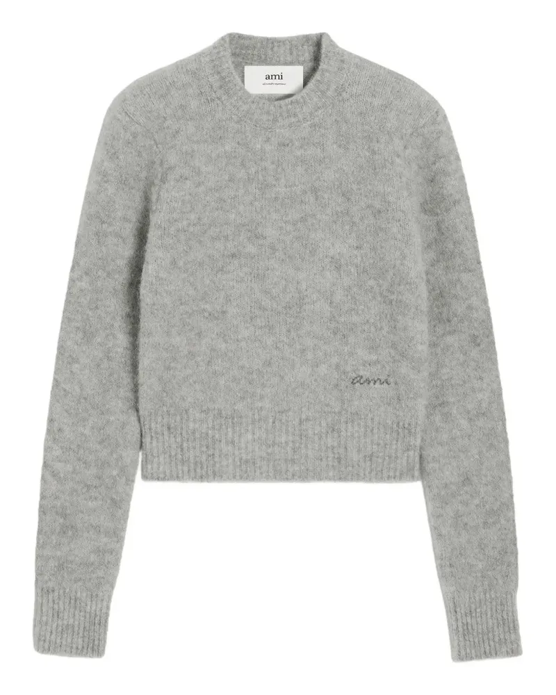 AMI Paris Ami Pullover mit rundem Ausschnitt - Grau Grau
