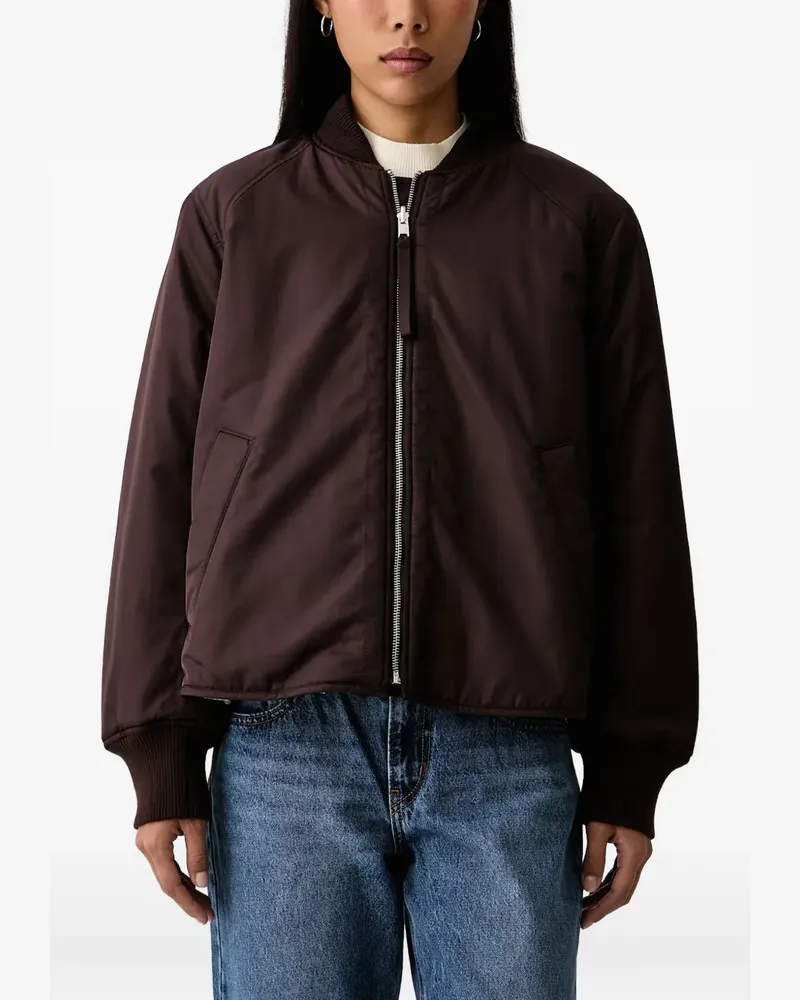 Marc O'Polo reversible teddy-fleece bomber jacket - Braun Braun