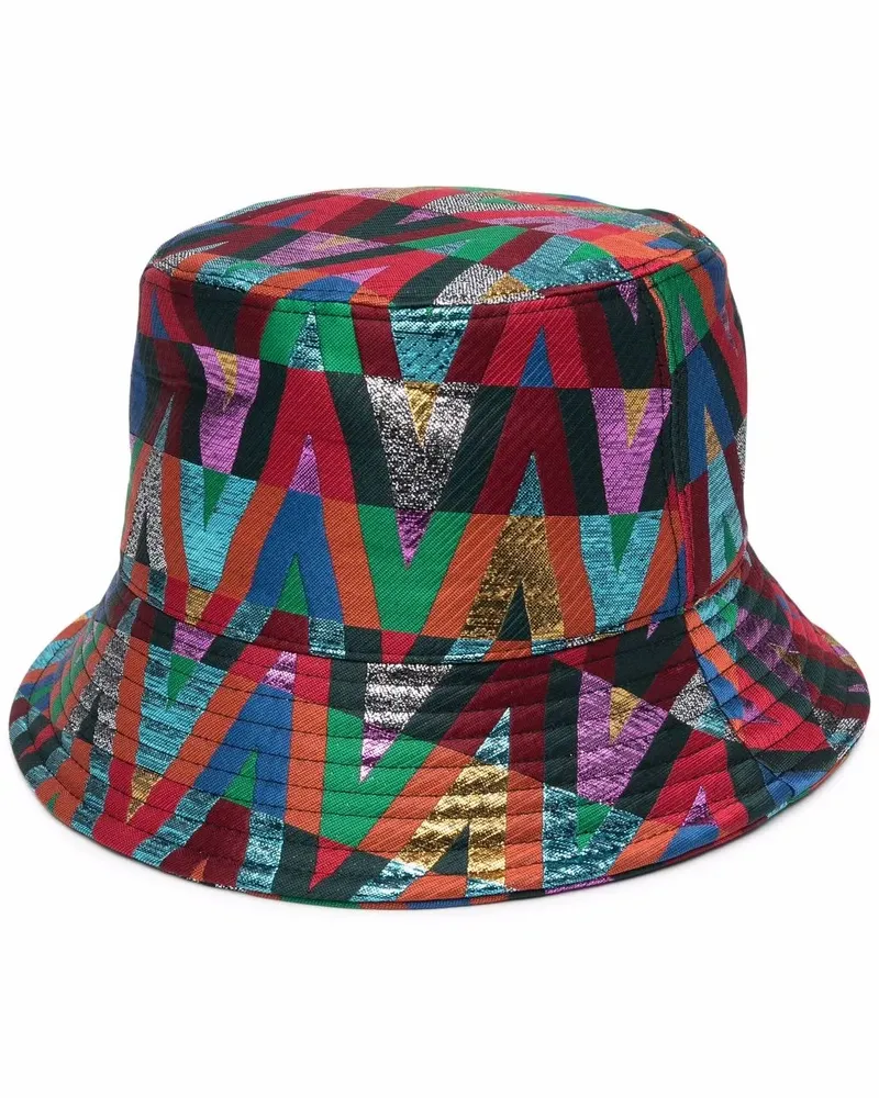 Valentino Garavani Fischerhut mit Logo-Print - Rot Rot