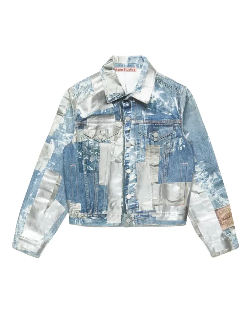 Acne Studios Jeansjacke im Patchwork-Look - Blau Blau