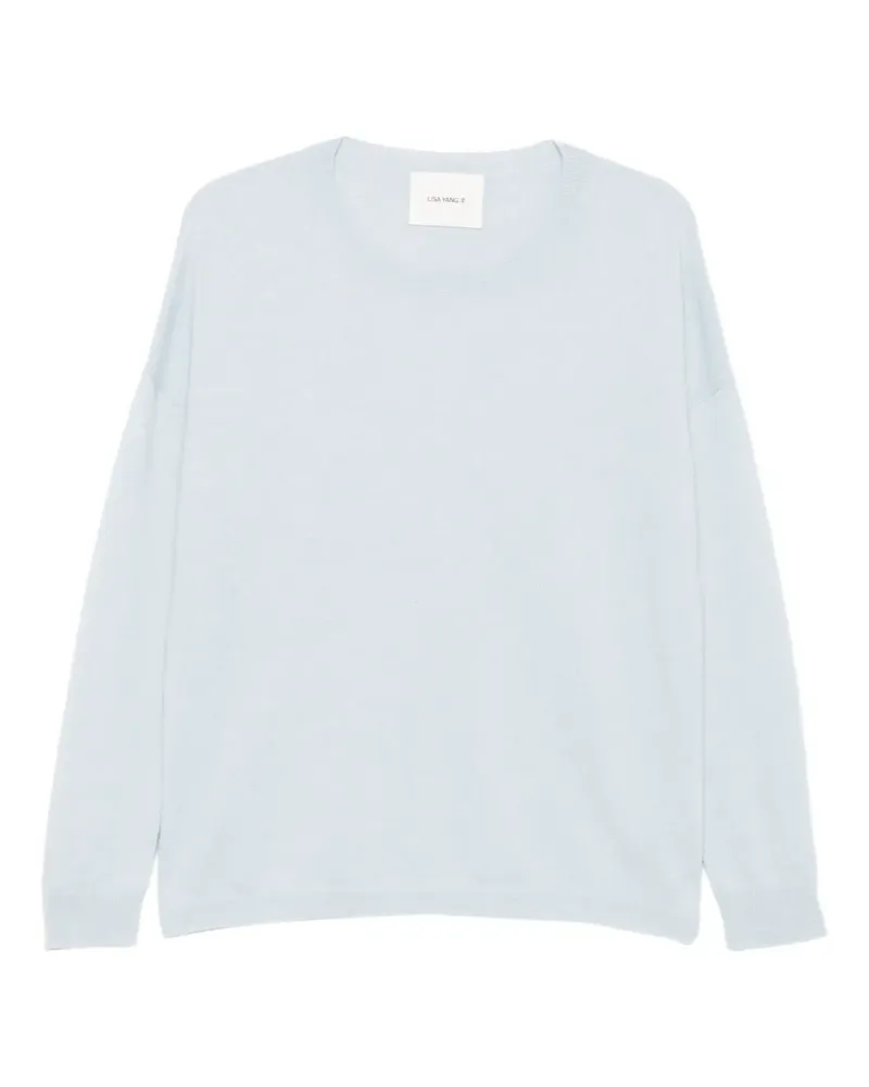 Lisa Yang round-neck long-sleeve sweater - Blau Blau