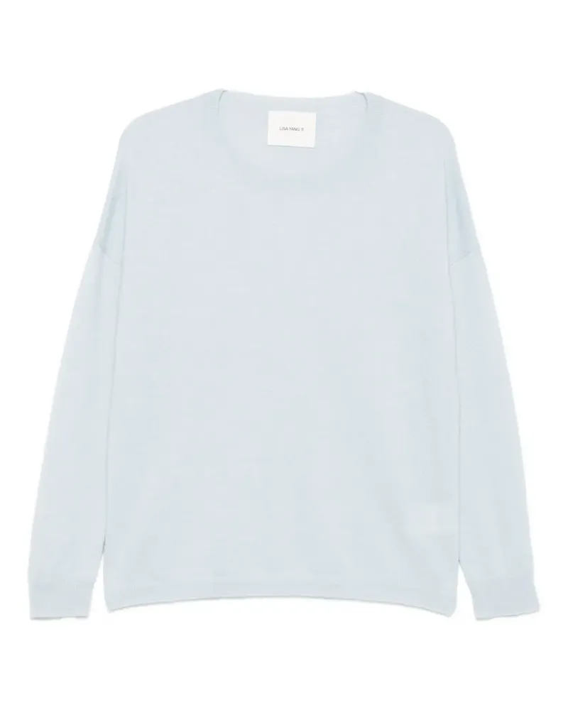 Lisa Yang round-neck long-sleeve sweater - Blau Blau