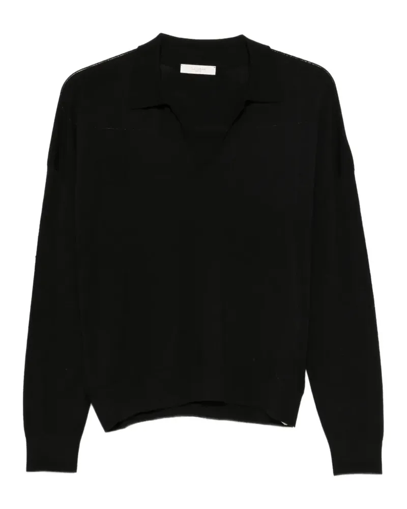 Zanone Pullover mit V-Ausschnitt - Schwarz Schwarz