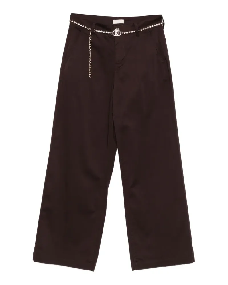 Liu Jo Klassische Cropped-Hose - Braun Braun