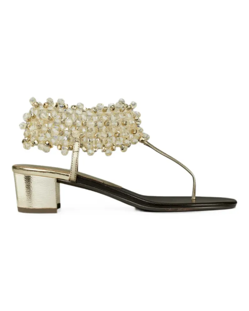 Tory Burch beaded heeled sandals - Gold Gold