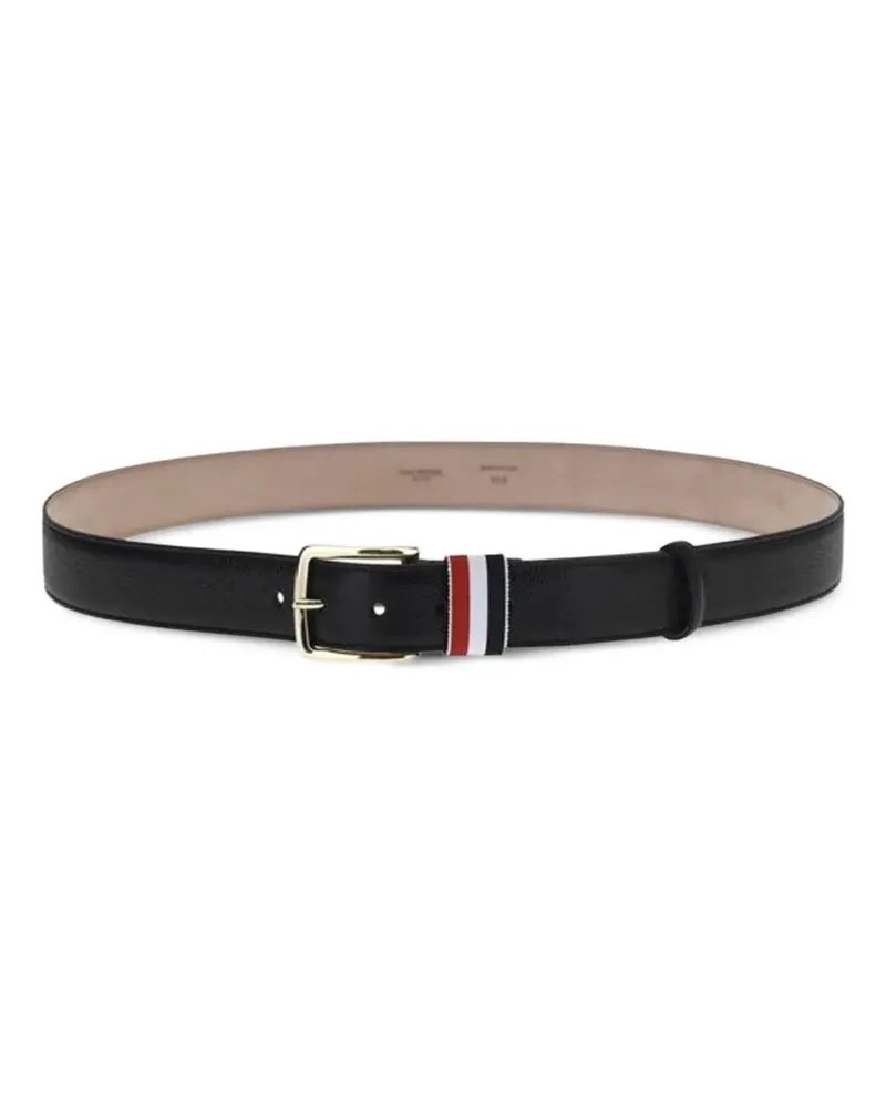 Thom Browne striped-detail belt - Schwarz Schwarz