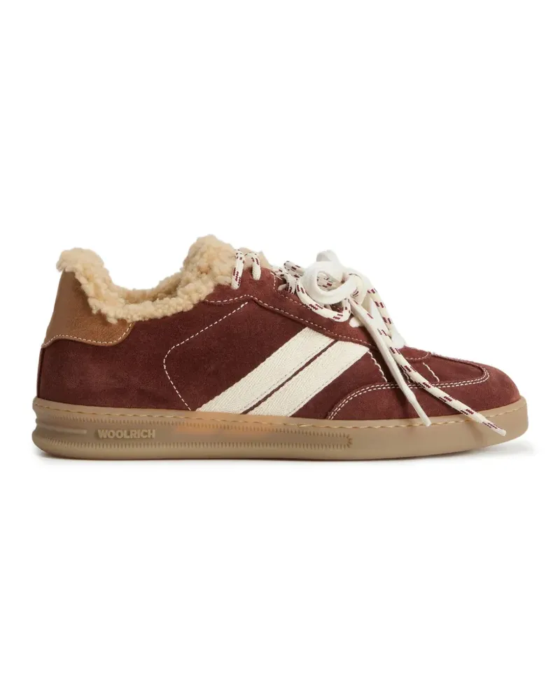 Woolrich Doubleu contrast-heel sneakers - Braun Braun