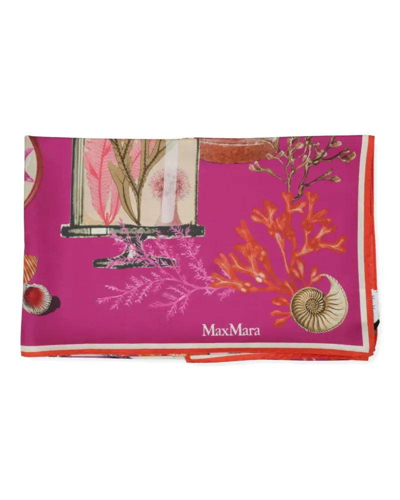 Max Mara printed silk scarf - Rosa Rosa