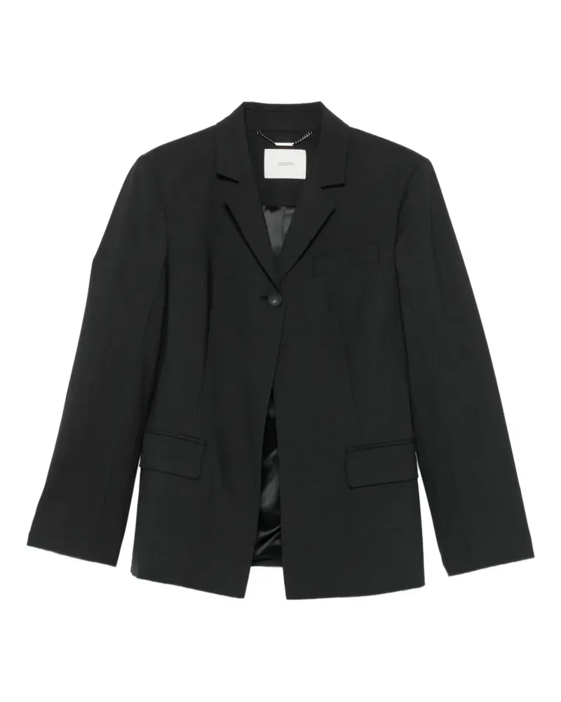 Joseph Taeo einreihiger Blazer mit fallendem Revers - Schwarz Schwarz