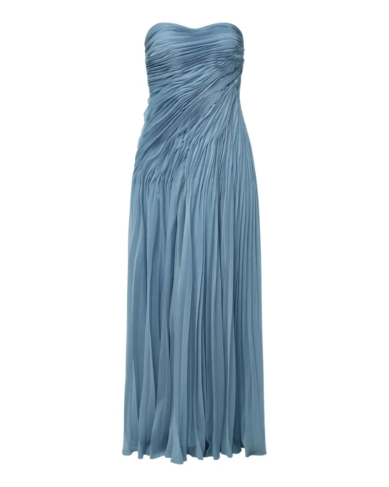 AMUR Schulterfreies Elea Abendkleid - Blau Blau