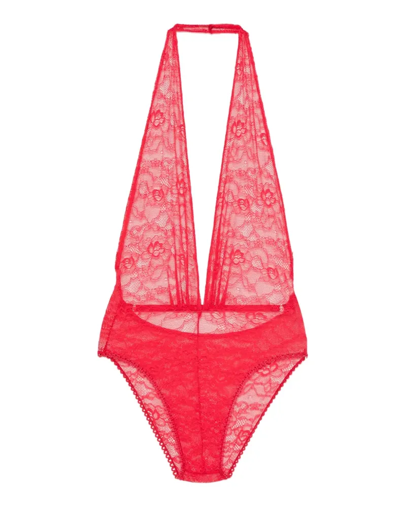 ALCHEMY lace halterneck bodysuit - Rot Rot