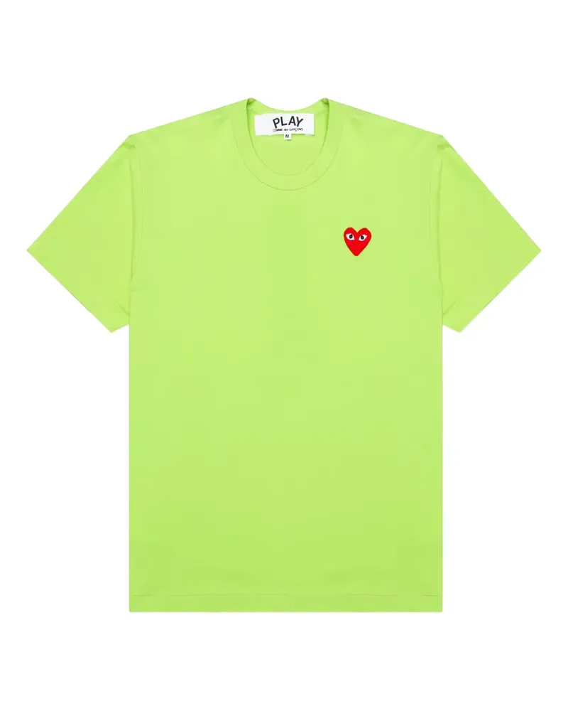 Comme des Garçons T-Shirt mit Herzemblem - Grün Grün