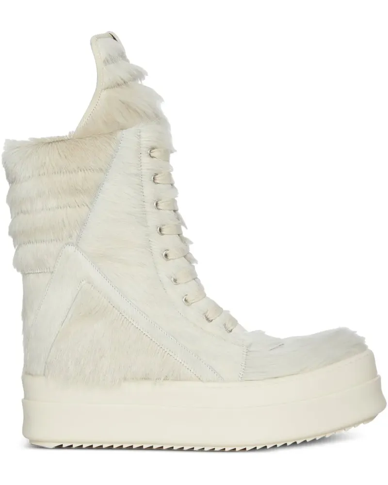 Rick Owens Mega Geobasket Sneakers - Weiß Weiß