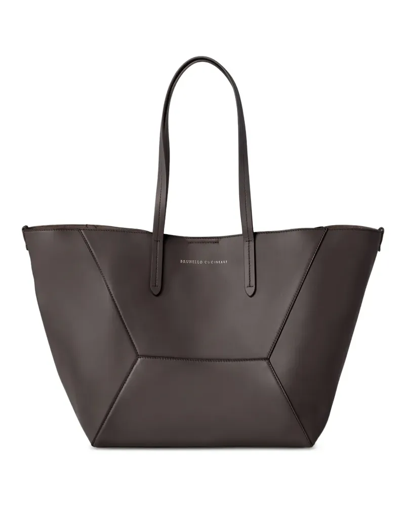 Brunello Cucinelli BC Duo Tasche aus Kalbsleder - Braun Braun