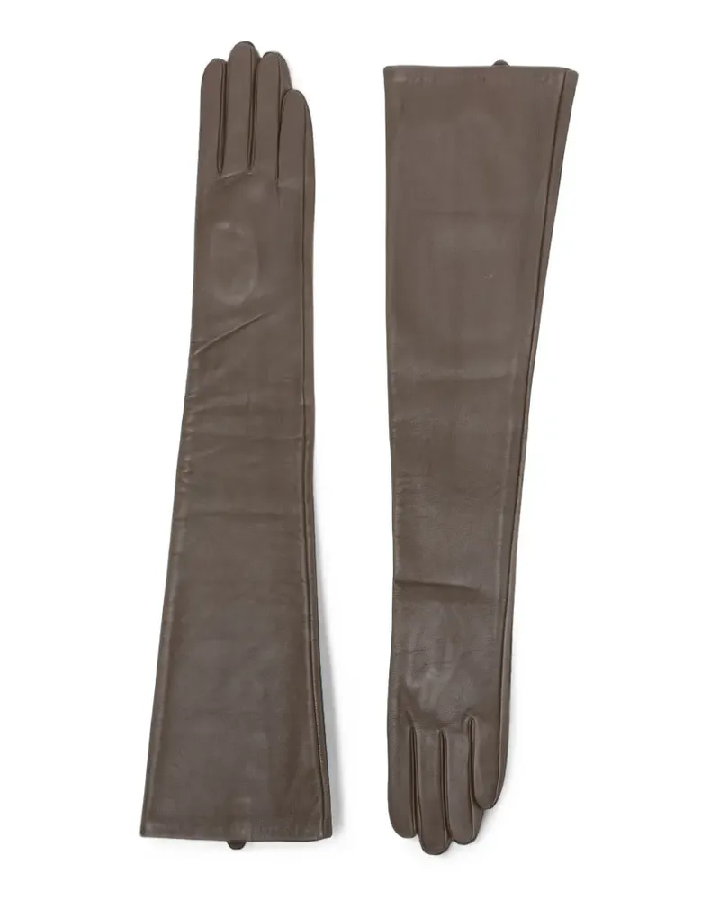 The Garment Lange Handschuhe aus Leder - Braun Braun