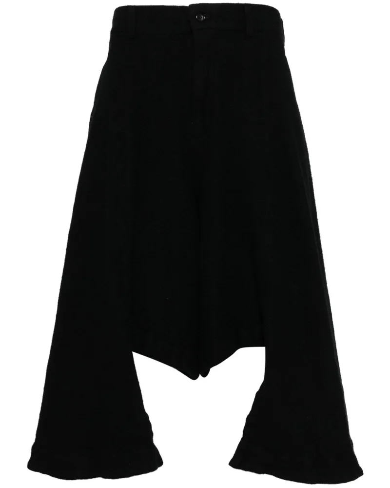 Comme des Garçons Asymmetrische Shorts - Schwarz Schwarz