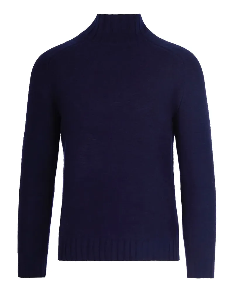 Alpha Studio Pullover mit Stehkragen - Blau Blau
