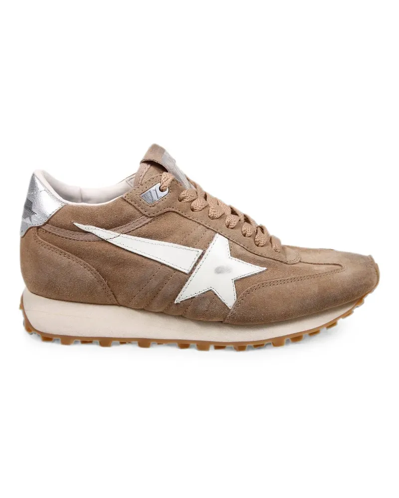 Golden Goose Marathon star-patch sneakers - Braun Braun