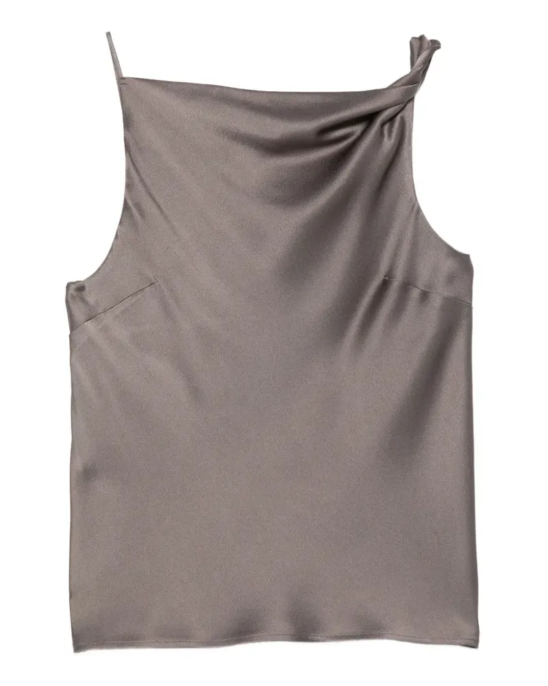 ALYSI Gerafftes Oberteil - Grau Grau