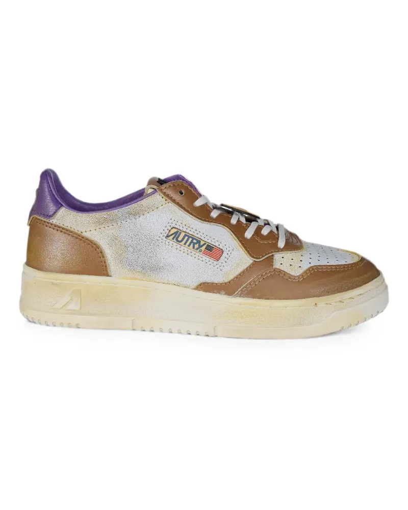 AUTRY Medalist Sneakers in Distressed-Optik - Weiß Weiß