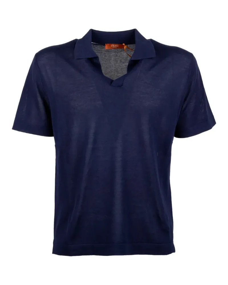 CRUNA Levante V-neck polo shirt - Blau Blau