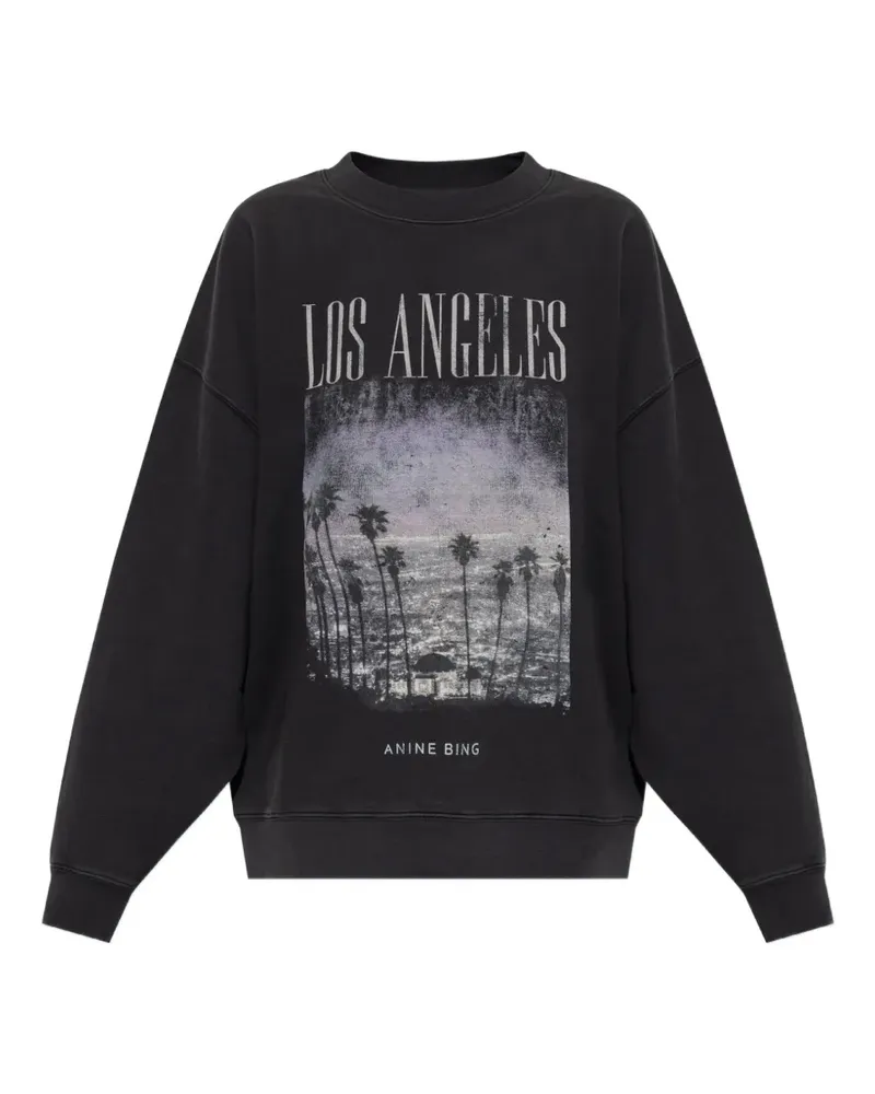 Anine Bing Miles Los Angeles Sweatshirt - Schwarz Schwarz
