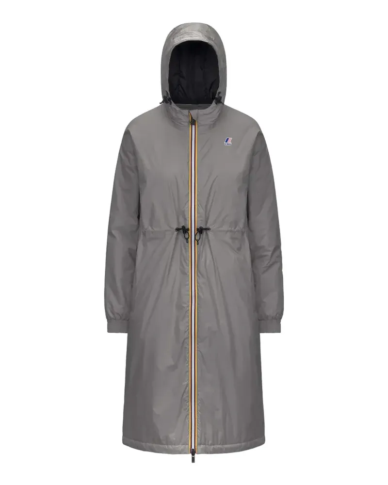 K-Way Le Vrai 4.0 drawstring hooded coat - Grau Grau