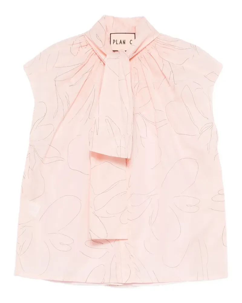 PLAN C floral blouse - Rosa Rosa