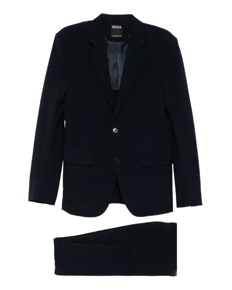 Ermenegildo Zegna single-breasted notched-lapels suit - Blau Blau