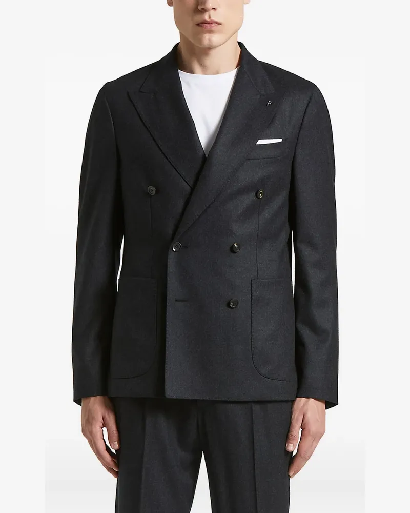 Peserico Doppelreihige Jacke - Grau Grau