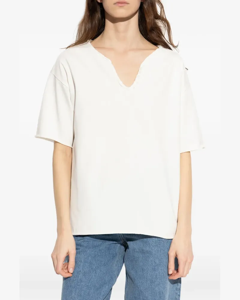 Zadig & Voltaire Meg V-neck T-shirt - Weiß Weiß