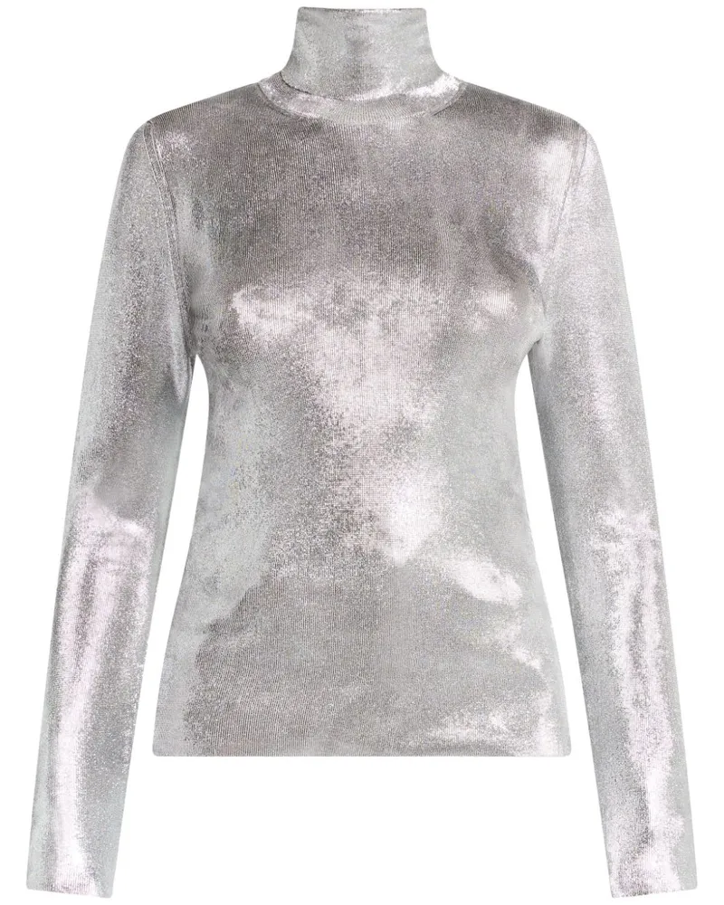 Tom Ford T-Shirt aus Lamé - Grau Grau