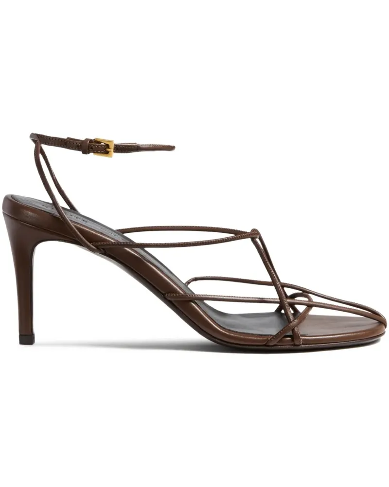 KHAITE Loulou Sandalen mit Riemen 750mm - Braun Braun
