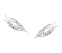 White Feather' Ohrringe mit Diamanten