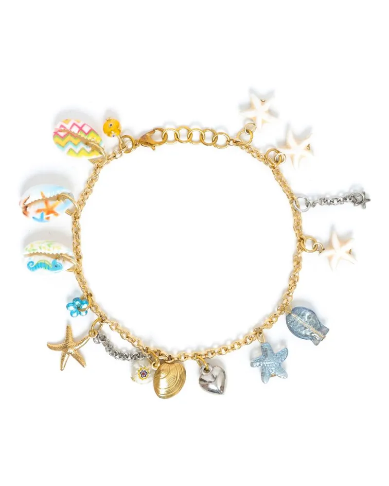 Amir Slama x Jade Jade Armband - Gold Gold