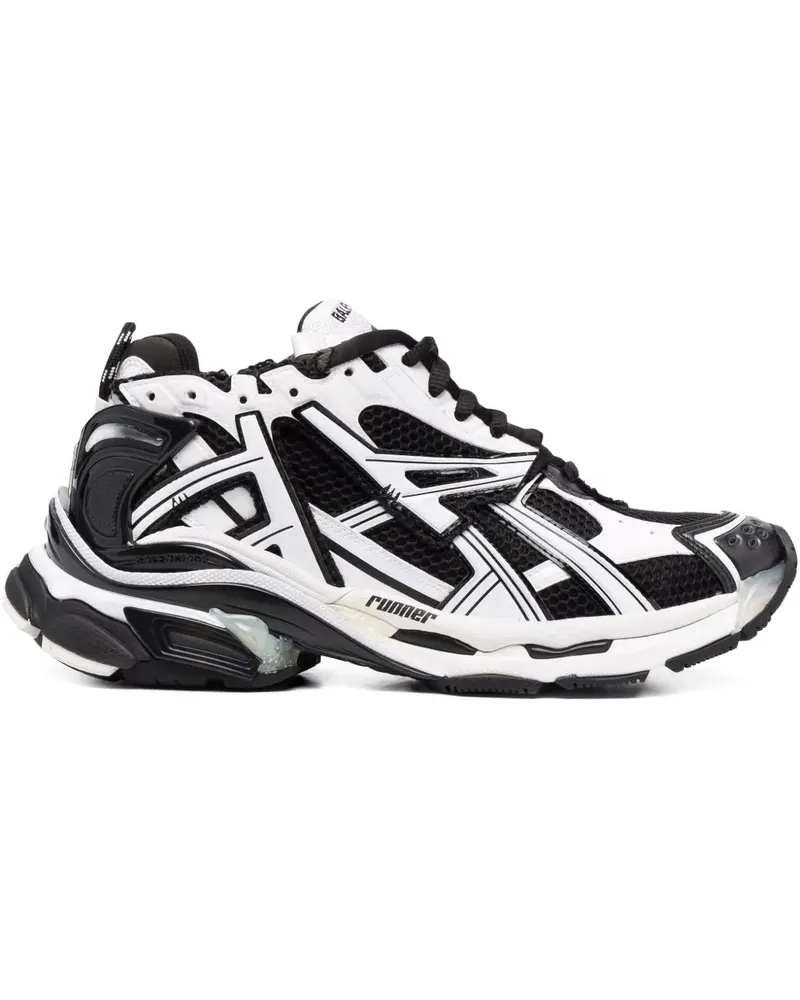 Balenciaga Zweifarbige Runner Sneakers - Weiß Weiß
