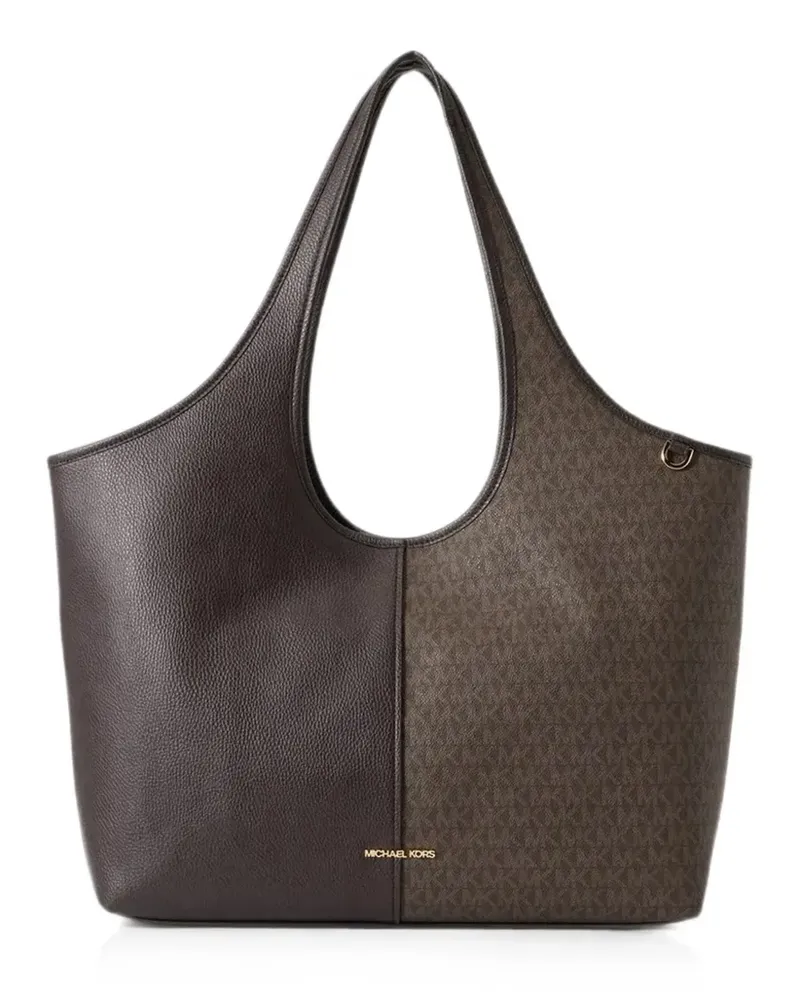 Michael Kors Großer Henly Signature-Tote Bag mit strukturiertem Logo - Braun Braun