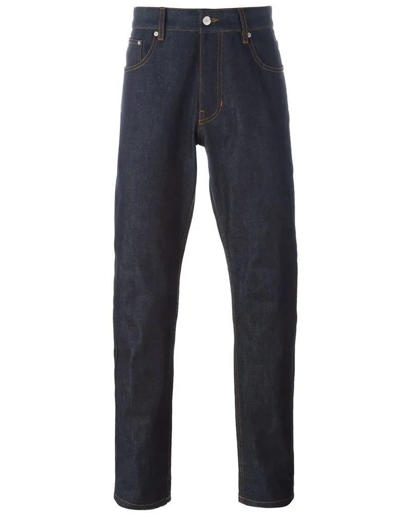AMI Paris Jeans mit schmalem Schnitt - Blau Blau