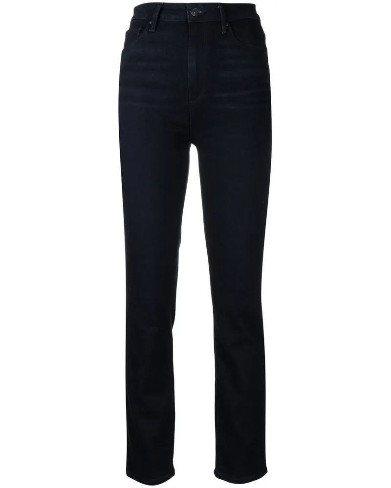 Paige Hoch sitzende Jeans Blau