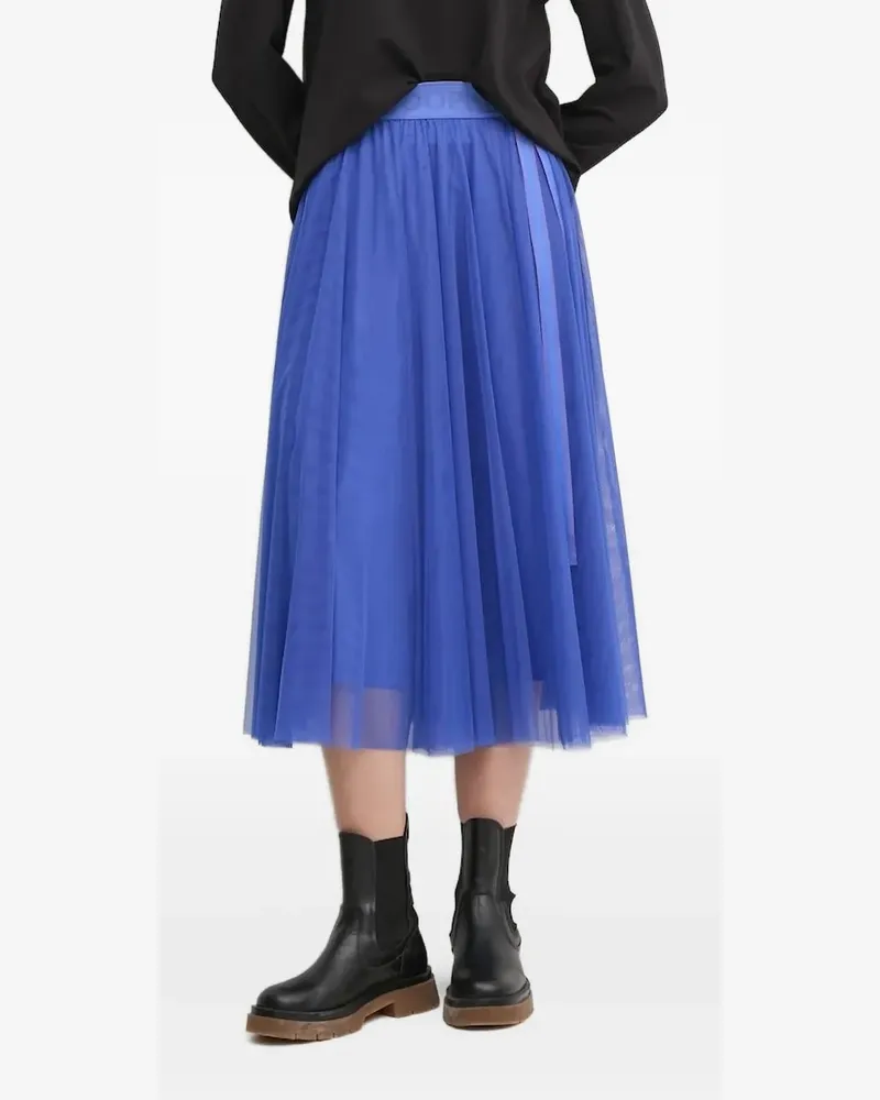 JOOP! Tüll-Midirock mit Schleifendetail - Blau Blau